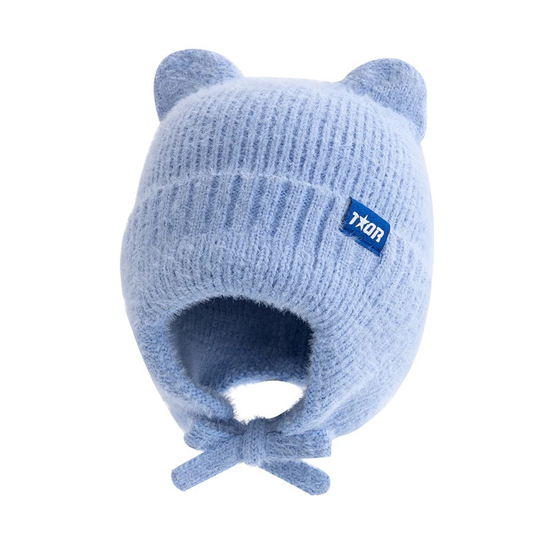 Women Cute Cat Ear Earflap Winter Hat Fashion Windproof Knitted Hat Kpop Style Soft Beanie Hats Candy Colors Streetwear Cap 250725