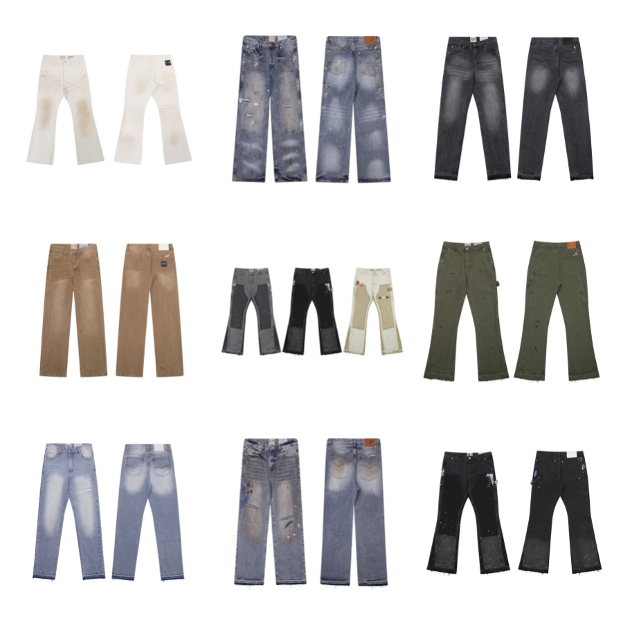 designer mens Jeans Loose Jean Hombre trousers men and women fashion brand luxury pants denim pant Trend Brand Motorcycle men's Pants