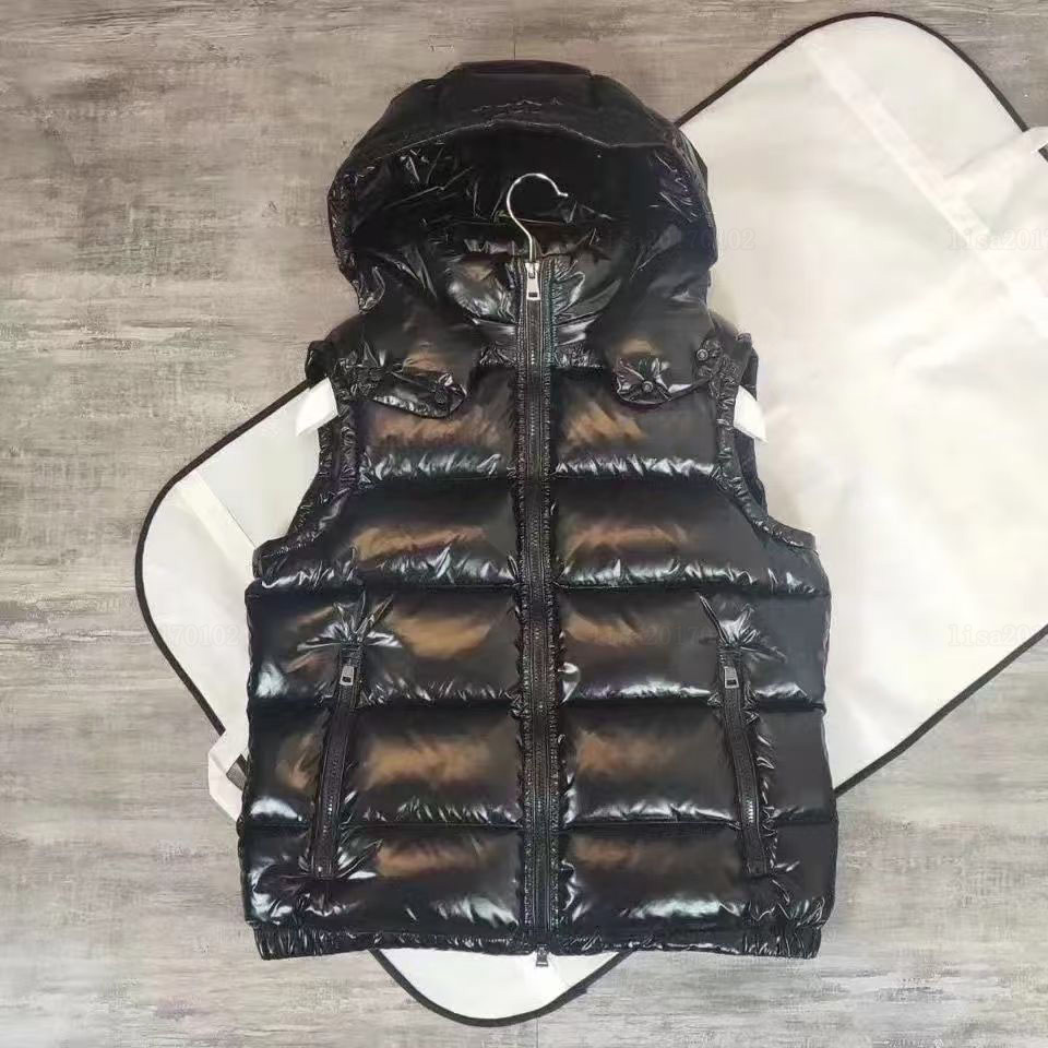 Designer vest embroidery patch removable hood womens mens vests women gilet maglia white duck down puffer jacket winter couple outfit waterproof-image-855154224