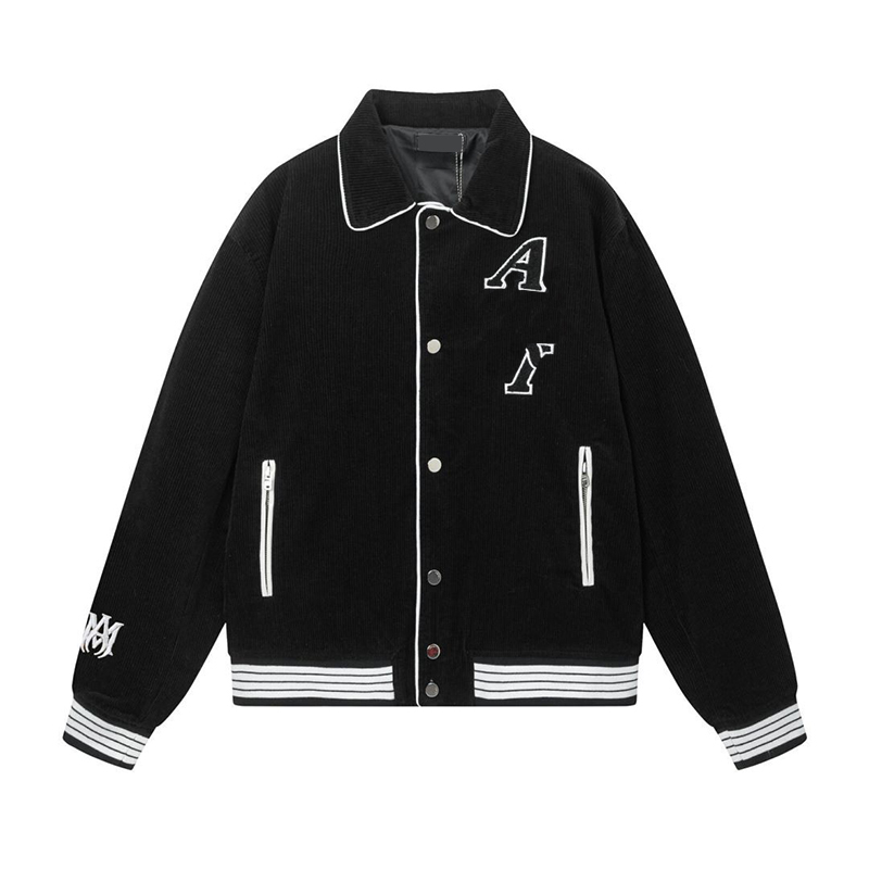amiriicoatss stand collar men jacket varsity jacket designer jacket autumn winter mens jacket outdoor fashion coat school casual jackets y2k jacket