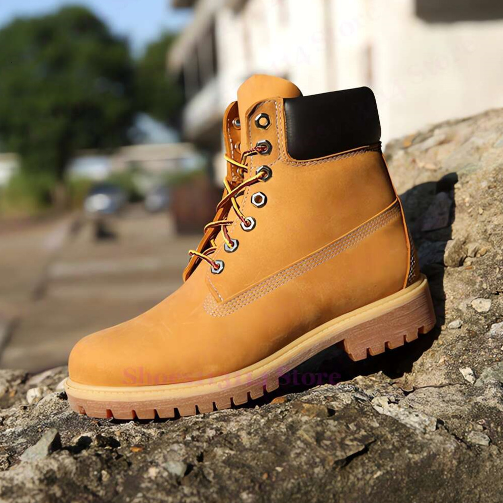Designer Sneakers Martin Boots Classic Wooden Work Shoes Fashion Rubber Platform Ankle Denim Mens Womens Hiking Boot Motorcycle Bootie Red Browns