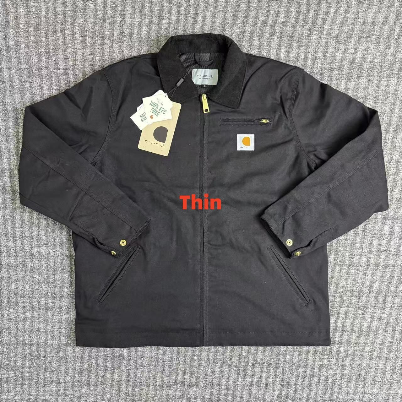 Mens carharttnessity jacket thick Work clothes hoodie Men's Full Zip Fleece Hoodie Designer Long Sleeve Graphic Jacket Goth Sweatshirt 6ad