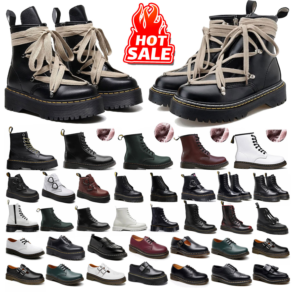 Designer doc matin boots for mens women warm booties real leather snow winter classic bottes black gray boots platform doc matins sneakers boots out