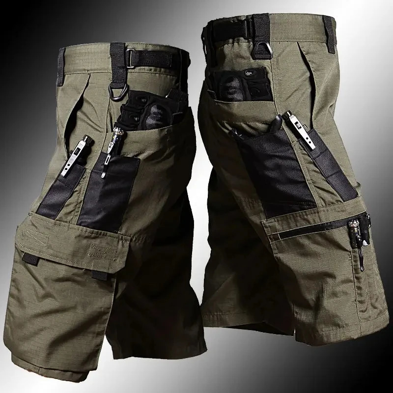 Tactical Camouflage Shorts Outdoor Work Pants Mens Multipocket Casual Cargo Short Quick Dry Wearresistant Male 250725