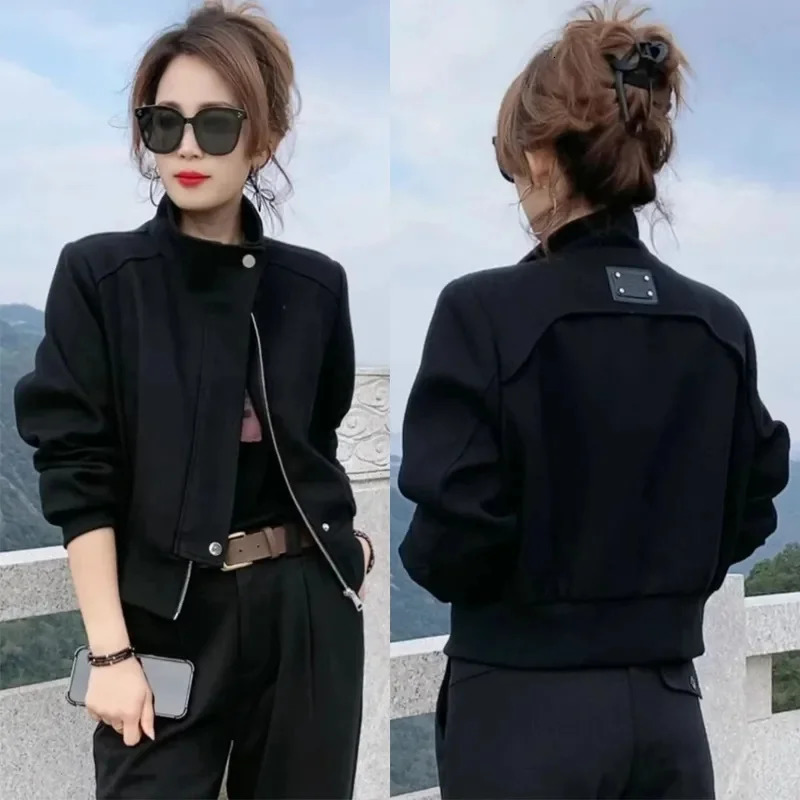 Sense n Baseball Uniform Jacket Womens 2025 Spring Coat Short Casual Joker Outerwear Explosions Overcoat Female Top 250721