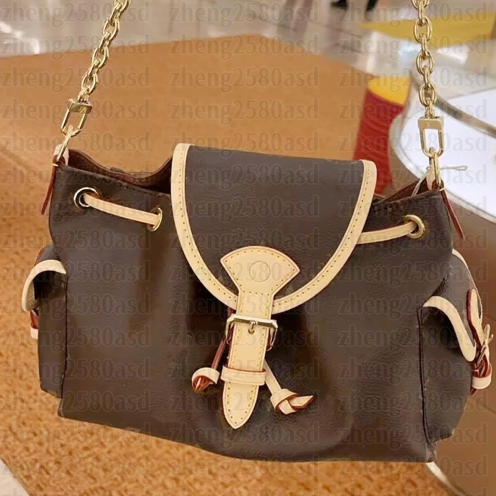 Vintage odyssee Shoulder bag 10a Designer tote bag DHgate Luxury handbag leather bag Large capacity Brown flower crossbody Gold chain city Blue pink