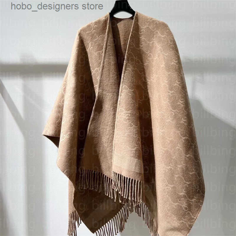 Women Double Sided Shawls Winter Versatile Designer F Karligraphy Pattern Letter Cashmere Shawl Poncho Neck Protection Scarves Warm Outwear S250805