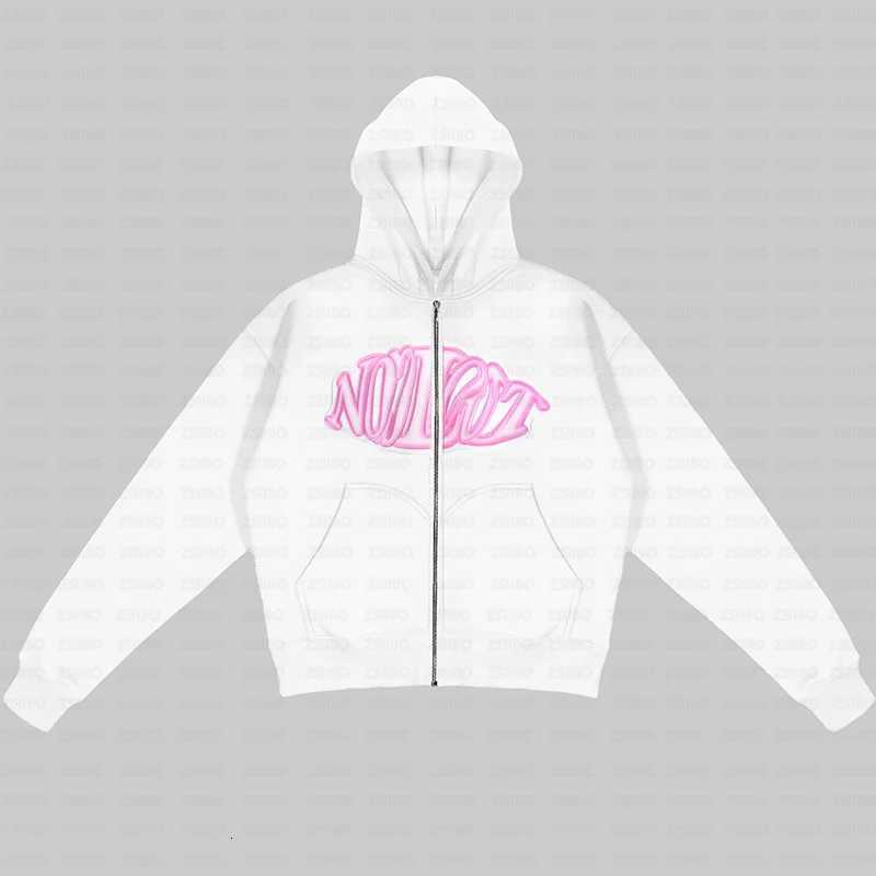 Man Hoodie Y2k Goth Streetwear Men Hip Hop Streetwear Harajuku Gothic Pattern Zip Up 90s Graphic Sweatshirt Japanese Anime XJ250726