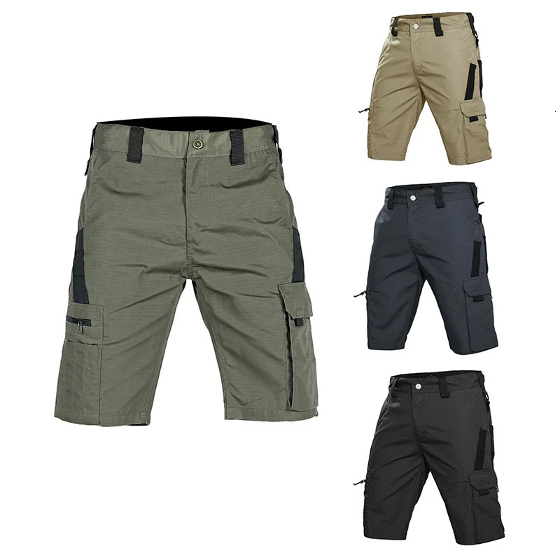Tactical Work Pants Men Camouflage Shorts Outdoor Multipocket Casual Cargo Short Quick Dry Wearresistant Male 250725