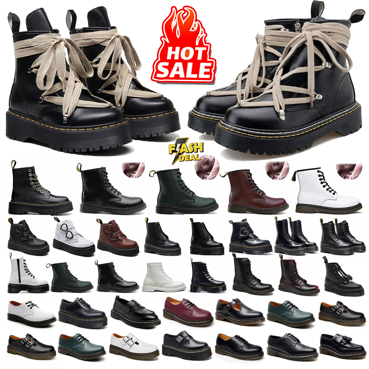 Designer doc matin boots for mens women warm booties real leather snow winter classic bottes black silver boots platform doc matins sneakers boots o