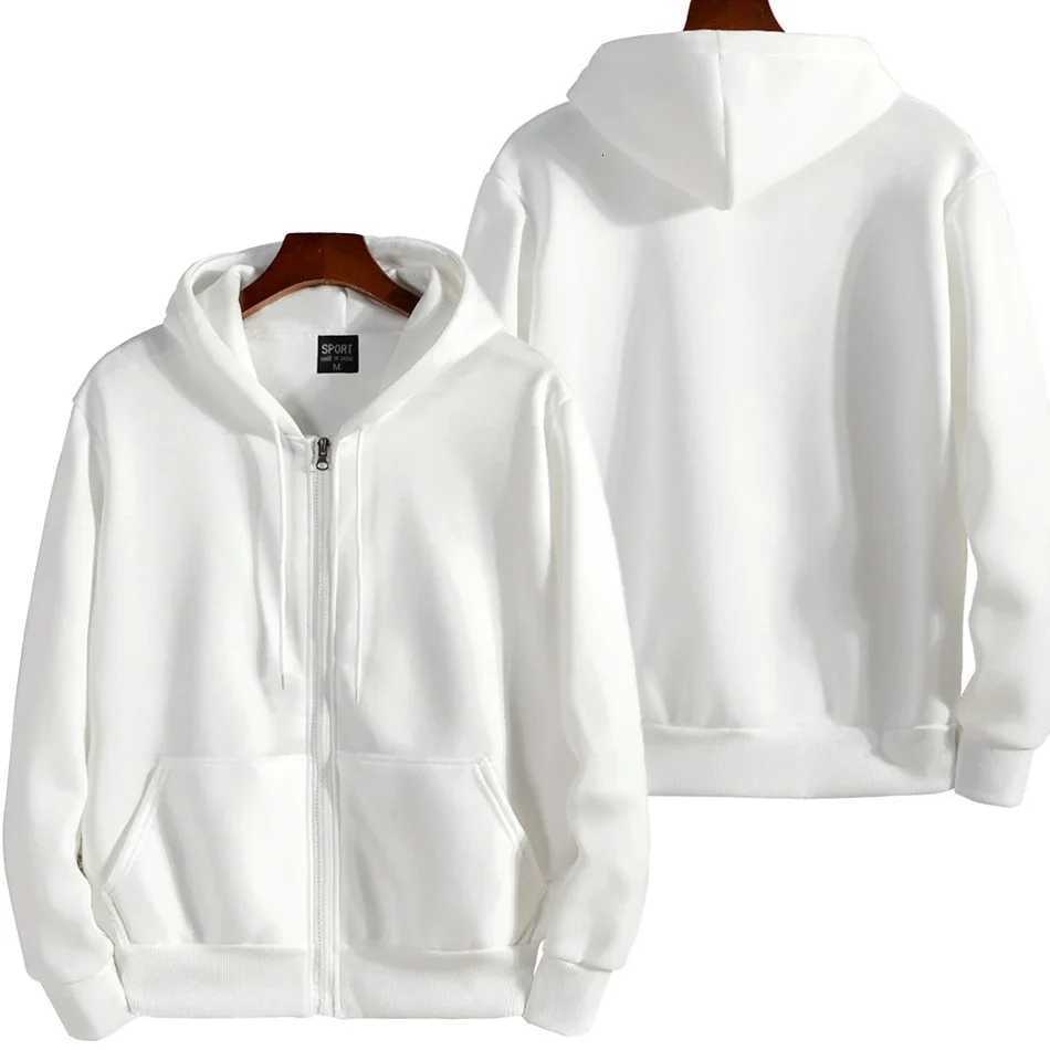 2023 New Zipper Hoodies Women/Men Fashion Long Sleeve Hooded Sweatshirt Hot Sale Casual Autumn Winter Sportswear Solid Clothes XJ250726