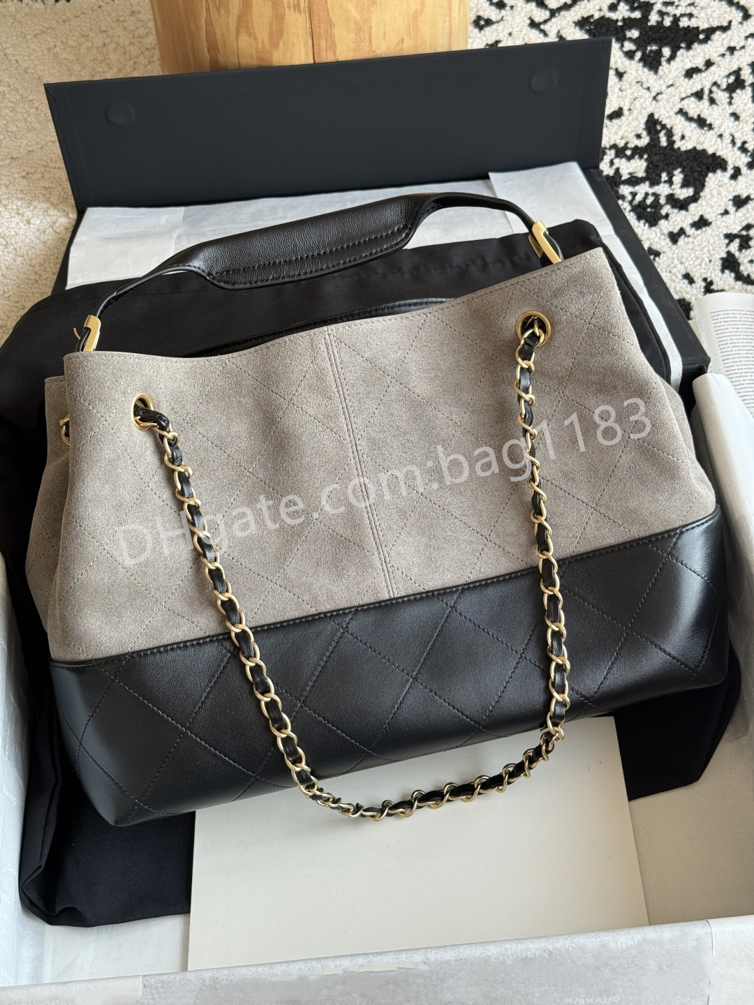 High-Quality Suede Cowhide Leather Shoulder Bag - Designer Crossbody Handbag Fashion handbag 5634