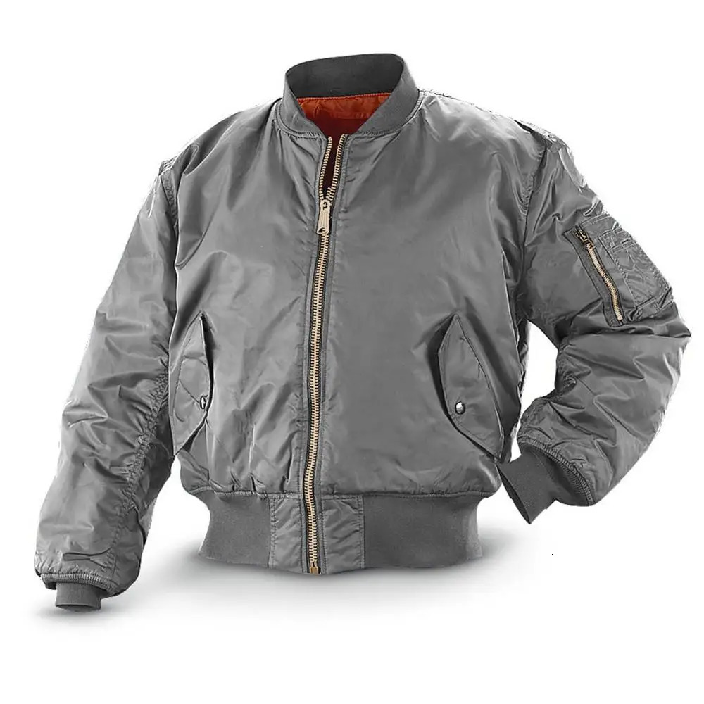 Unisex Bomber Jacket Men Windbreaker US Air Pilot Flight Jacket Hip Hop Waterproof Nylon Autumn Long Sleeve Coat MA1 Z1 250725