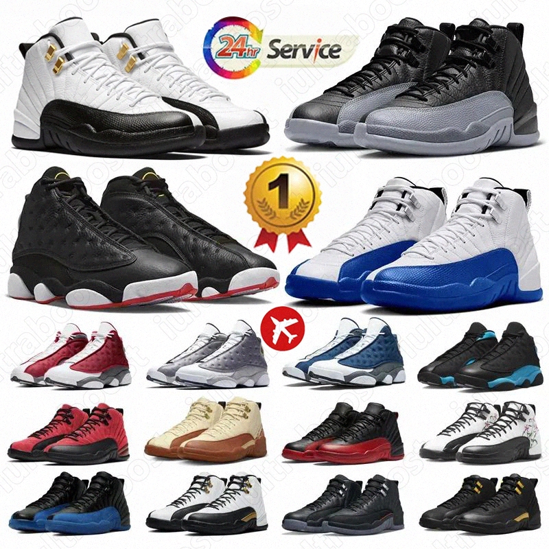 free shipping shoes 12 13 designer shoes Basketball Shoes mens womens 13s 12s Cherry Field Purple Stealth Blueberry Reverse Flu Game Hyper Royal blu