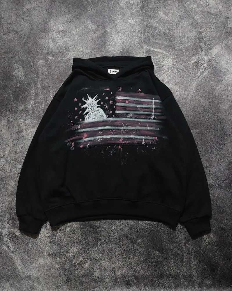 High Street Harajuku Gothpunk Trendy Brand Oversized Hoodie Men Y2K 2025 American Hip-hop Rock Casual Vintage Sweatshirt Women XJ250726