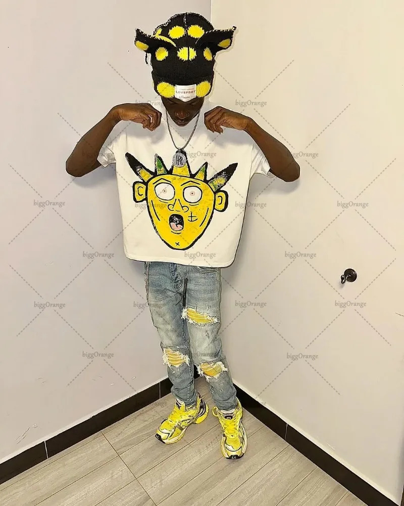 European and American Retro Y2K Harajuku Fashion Oversized Tops Women Street Hip-hop Gothpunk Casual Loose Cotton T-shirt Men 250724