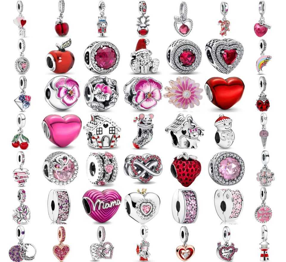 2025 New Christmas Charms Santa Claus Fit Pendant 925 Original Charm Bracelet for Women 925 Silver Beads DIY Jewelry Party Gifts XJ250726