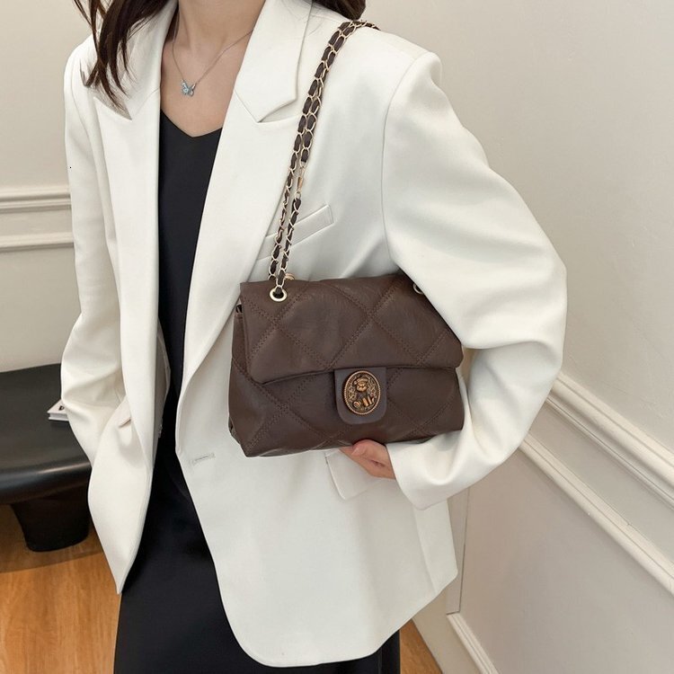 Free Shipping On 2025 Summer New Designer Bags High-end Luxury Bag For Women Shoulder Commuter Underarm Bag Niche Design Quilted Chain Bag Exquisite