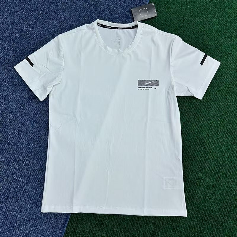New quick drying short sleeved men's breathable sports and leisure summer round neck fitness top running ice silk T-shirt