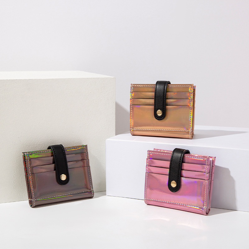 Free Shipping On 2025 Summer New Designer Bags Simple Women's Laser Multi-card Slot Card Holder Customization High-quality Shopping Bag