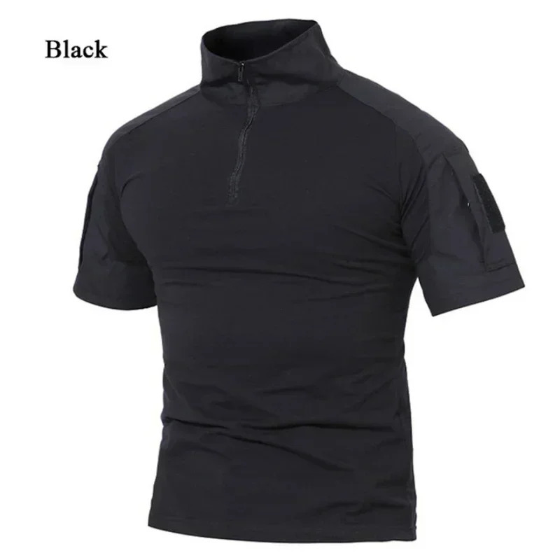 Tactical TShirts Men Sport Outdoor Tee Quick Dry Short Sleeve Shirt Hiking Hunting Combat Clothing Breathable 250725
