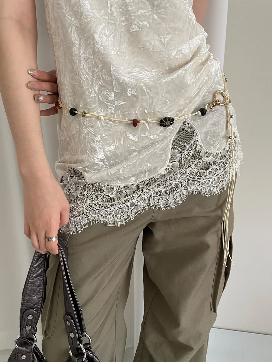Retro Multi-Element Woven Waist Chain For Women Summer n With A Long Sweater Chain And Skirt Belt 250722