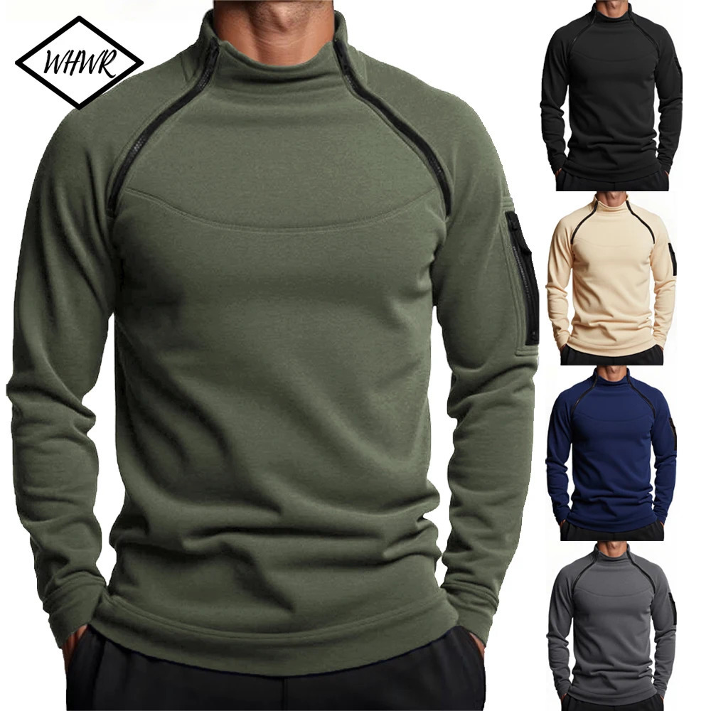 Mens Warm Polar Fleece Hoodies Spring Autumn Winter Tactical Long Sleeve Pullover Fashion Zipper n Sweatshirt Streetwear 250725