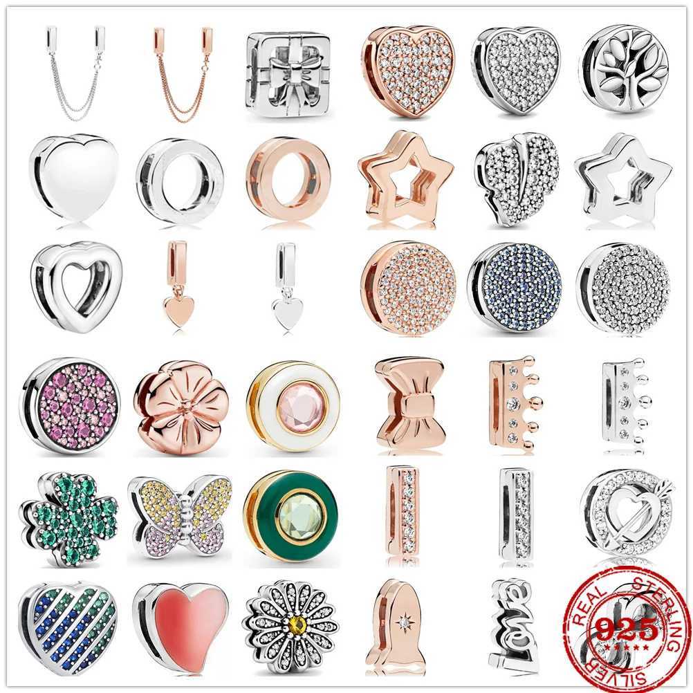 New Original 925 Silver Bracelets Accessories Clip Charm Fit Pendant Reflections Charms Silver 925 Beads Bracelets DIY Jewelry XJ250726