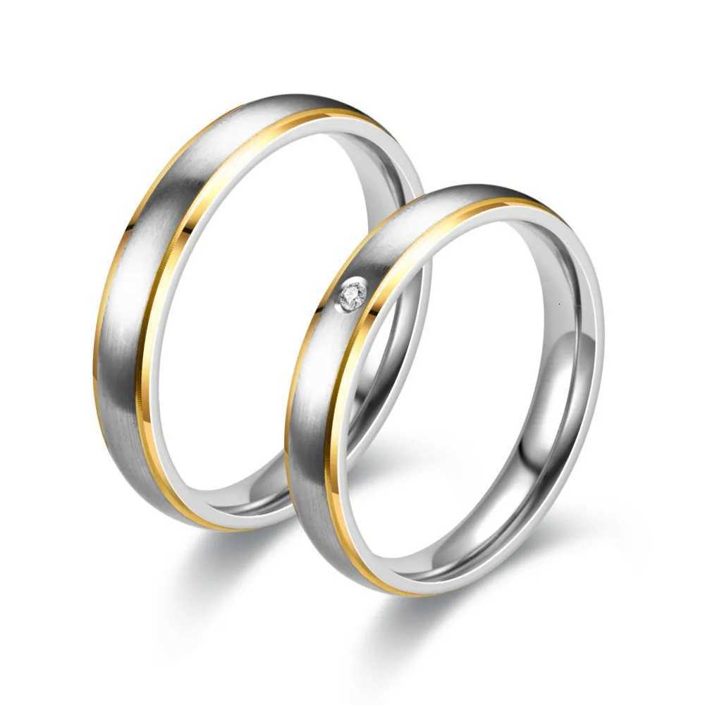 2025 Hot selling Titanium Steel Zircon Couple Ring Mens Jewelry Accessories Wholesale Valentines Day Gift Size 5-13 W250417