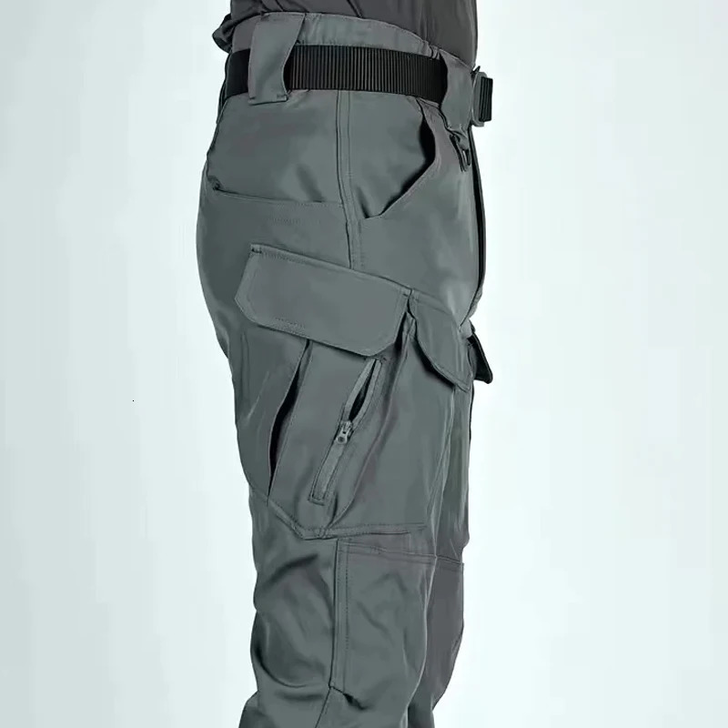 Mens Elastic Tactical Cargo Softshell Hiking Trekking Climbing Camping Outdoor Trousers Spring Autumn Fall Military Pants 5XL 250725