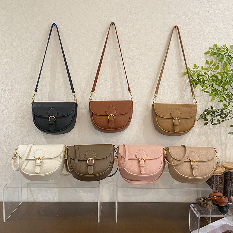 Luxury Brand Designer Bag Fashion Trend Bag For Women 2024 New Korean Style Simple Casual Saddle Bag Niche Versatile Underarm Bag Shoulder Bag