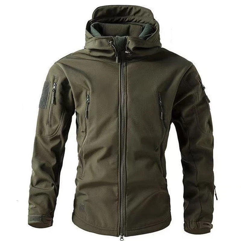 Mens Winter Softshell Waterproof Cargo Jackets Male Hoodie Coat Combat Fishing Hiking Camping Climbing Skiing Hunting Outdoor 250725
