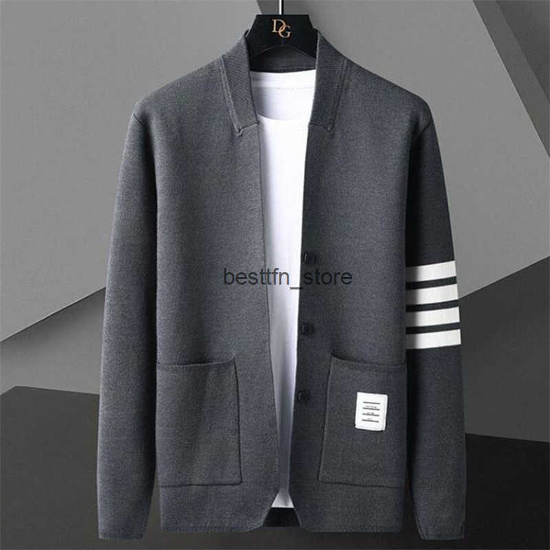 Mens Sweaters 2025 New Fall Winter Brand Fashion Knit Cashmere Cardigan Sweater Korean Style Mens Trendy Cardigans Jacket Men Clothes Asian Size M-4