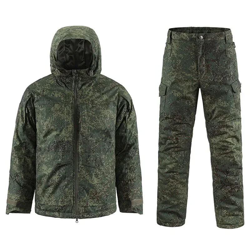 M65 Winter Camo Tactical Sets Men Polar Region Outdoor JacketsX7 Winterize Cargo Pants Set Waterproof Warm Combat Suits 250725