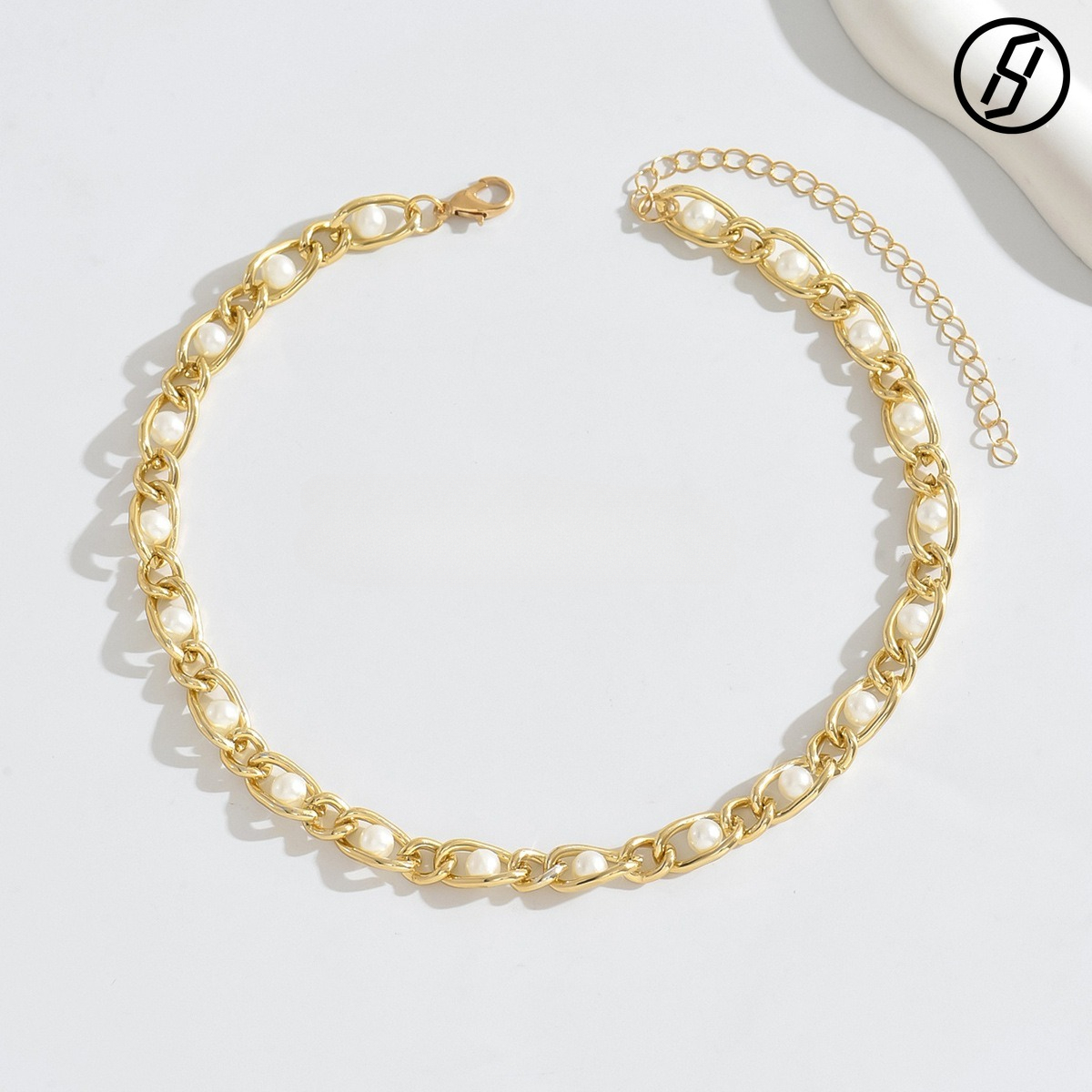 2025 New Product Brass Plated 18K Gold Jewelry Pearl Bracelet Necklace Elegant Ins Style Designer Jewelry For Women's Fast Shipping