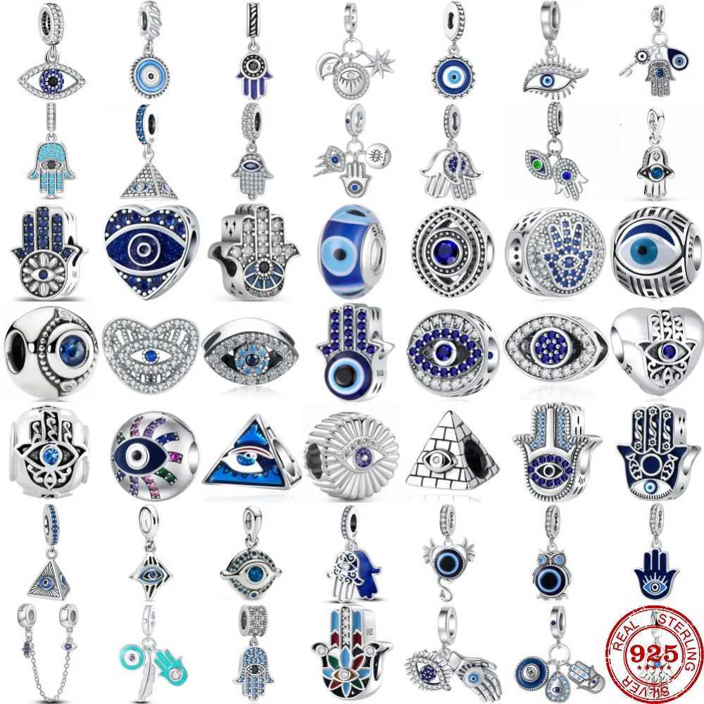 925 Sterling Silver The Eye of Greece The Eye of the Devil Pendant Charm Bead fits Original Pendant Bracelet DIY Women Jewelry XJ250726