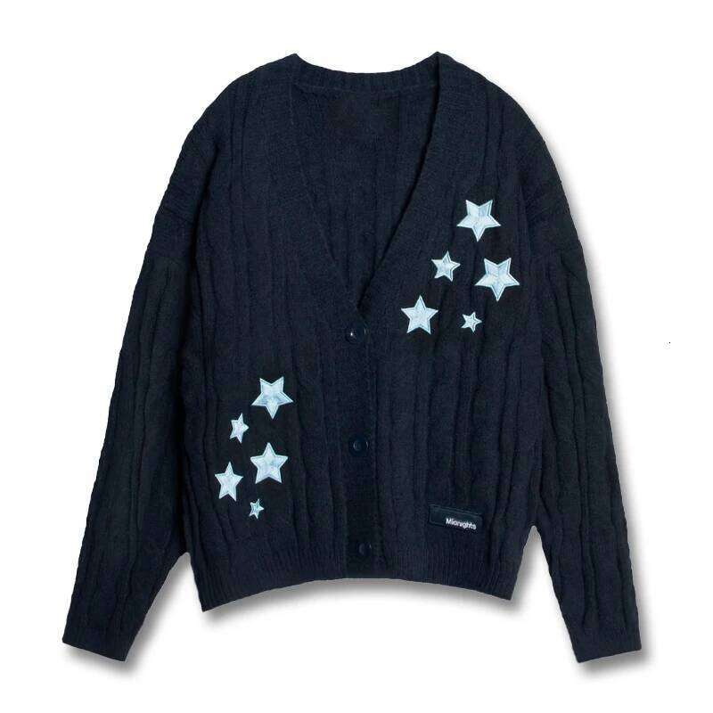 TS Midnights Knit Cardigan Taylor's Knitted Sweater Embroidery Top Autumn Winter Long Sleeves Women Designer Coat Clothes