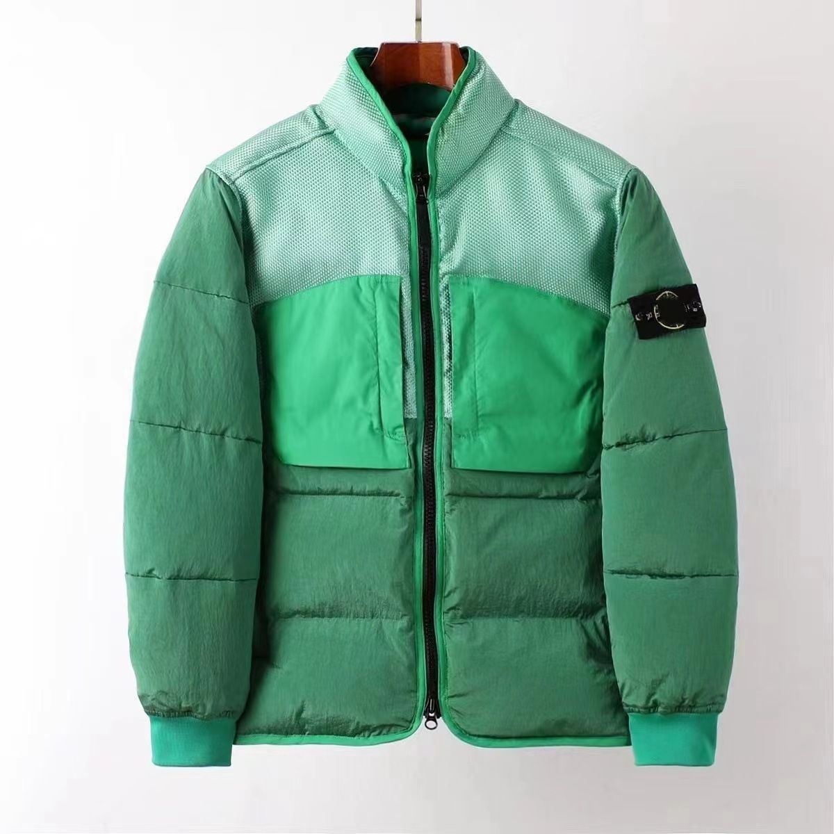 Stone Jacket Rhinestone Jackets Mens Designer Pocket Stone Jacket Long Sleeve Zipper Badges Men Casual Coat Windbreaker Embrodiery Mens Comfortable
