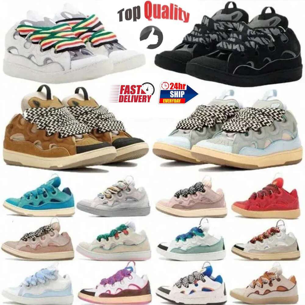 Designer Men Women Luxury Casual Shoes Leather Curb Sneakers Running Shoes Extraordinary Sneaker Calfskin Nappa Platform Mens Outdoor Sports Trainer