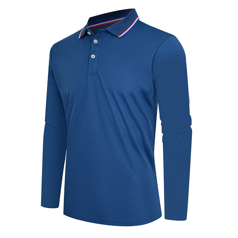 Mens Summer Long Sleeve Polo Casual Breathable Comfortable Underwear High Quality Polo Shirt SolidT-Shirt Drop 250725