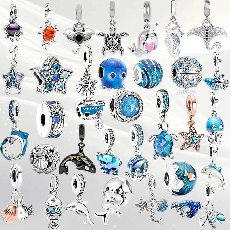Miniso Fine Summer Ocean Series Sea Starfish Shell Charm Bead Fits Original European 925 Silver Bracelet DIY Jewelry XJ250726