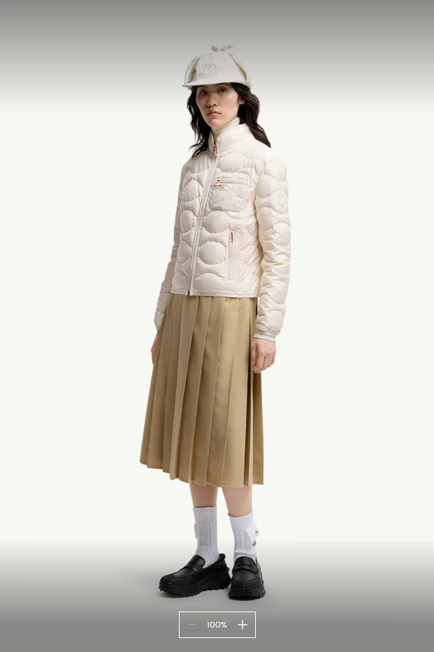 2024 Autumn Winter Women's White Duck Down Parkas Jackets Zipper Stand Collar Plaid Letter Print Pockets Woman's Slim Short Coats MKWGQ250