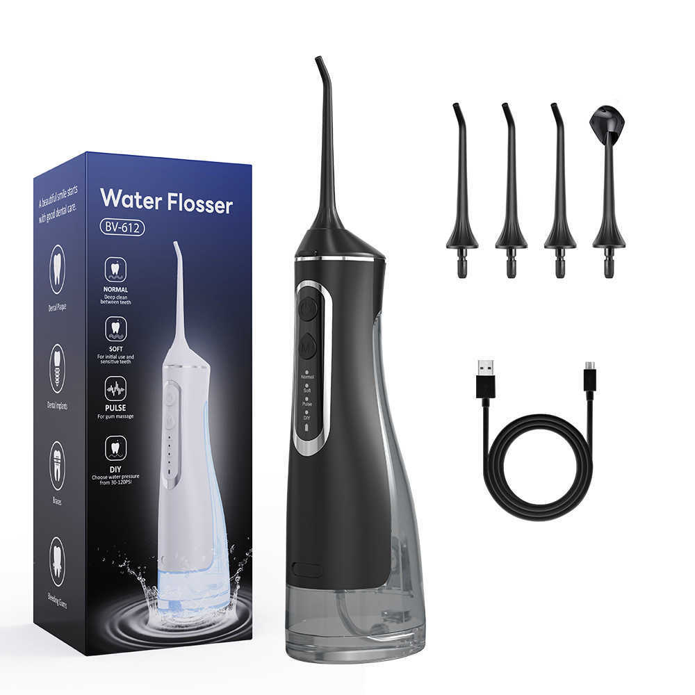Electric portable toothbrush for cleaning teeth Oral irrigator Dental cleaner Water flosser Household product for Amazon cross-border bestseller-image-1047806999