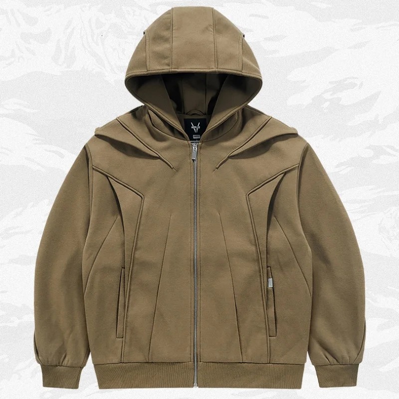 Deconstructive n Sense Techwear Style Hoodies Mens Clothing Y2K High Street Tactical Function Zipper Jacket Tops Jackets 250725