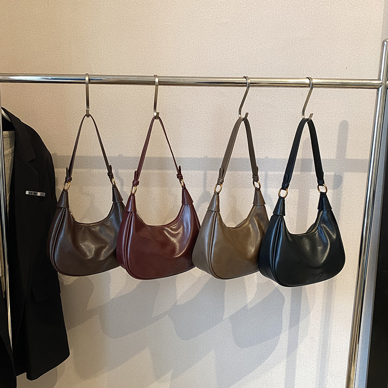 Muse Luxury Designer Bag Single Shoulder Underarm Women's Bag 2025 Autumn New Niche Design Irregular Crescent Bag Half Round Bag Crossbody Sing