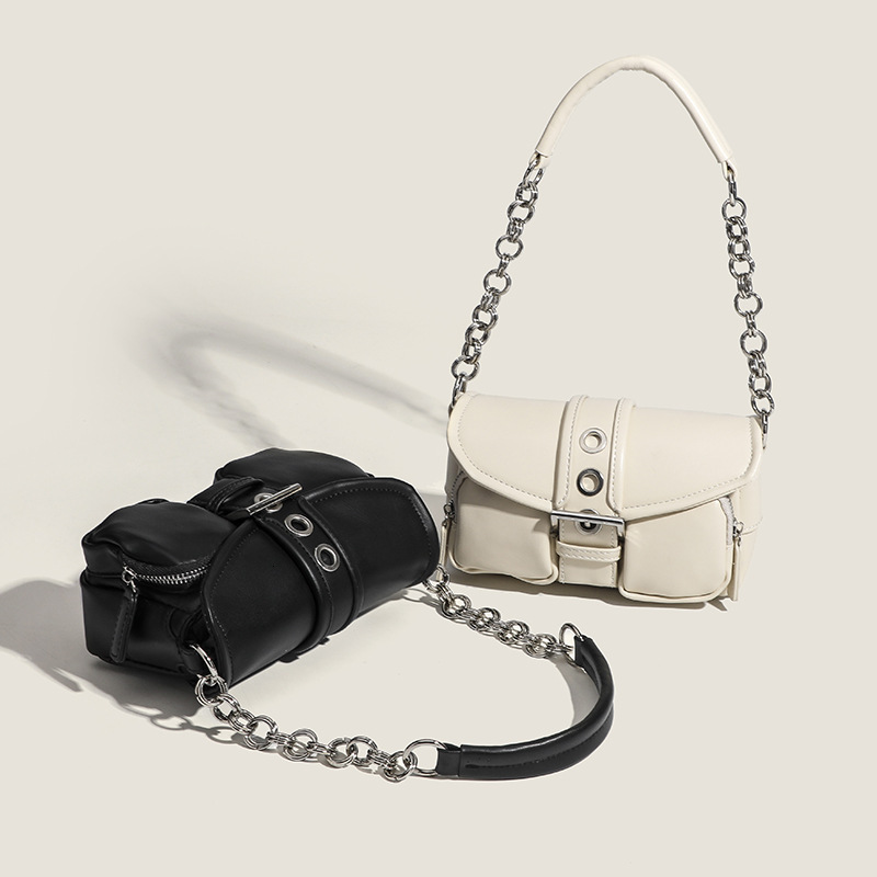 Muse Luxury Designer Bag Niche Design Bag Mini Retro Ring Chain Underarm Bag 2024 Spring Summer New Trend Baguette Single Shoulder Small Bag