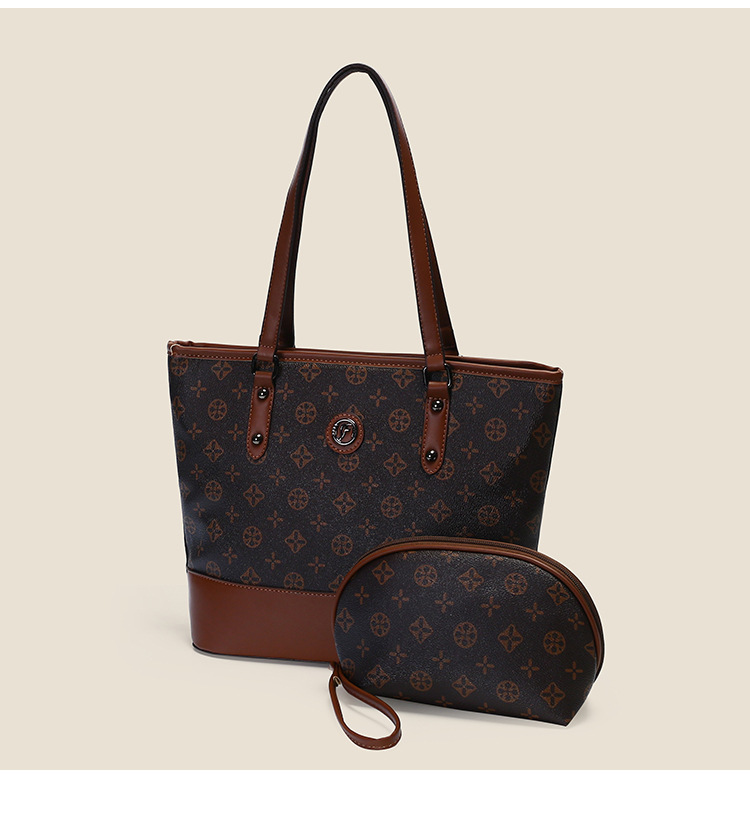 Bestselling office worker large capacity tote bag fashionable new printed portable versatile women's shoulder bag free shipping