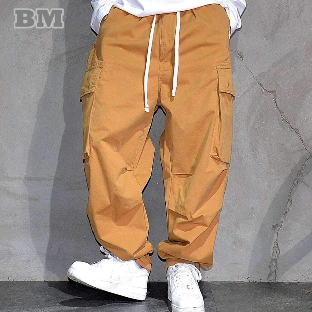 Streetwear Cargo Pants Men Skateboard Casual Adjustable Foot Mouth Hiphop Youth2025 Multi Pocket Loose Urban Style Comfortable 250726