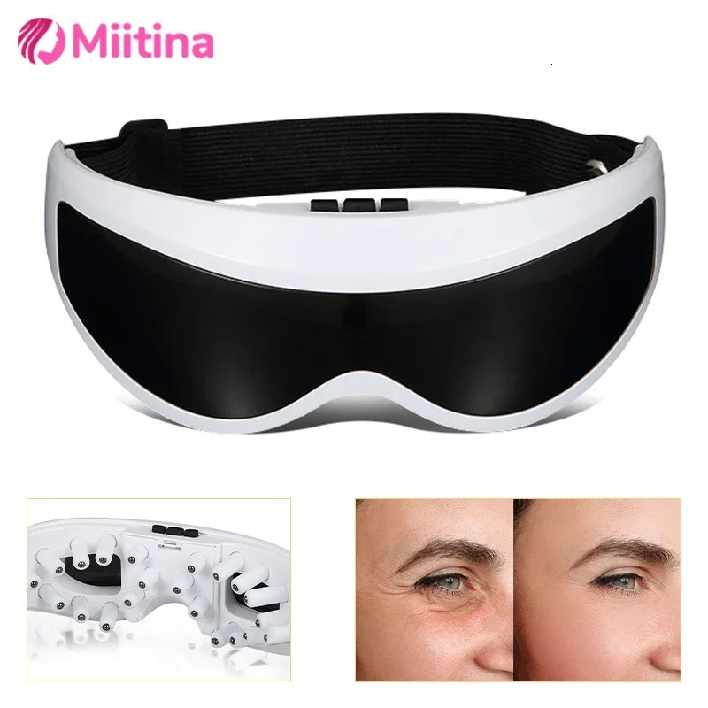 Electric Eye Massager Mask Migraine Eyes Vision Improvement Forehead Eye Care Glasses Massage Wireless Vibration Health Care 250726