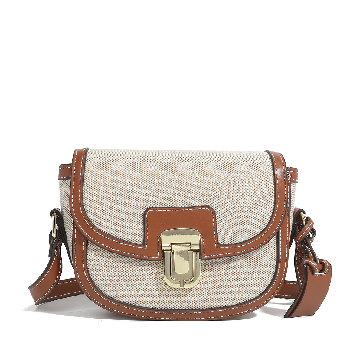 Muse Luxury Designer Bag 2023 New Korean INS Niche Color-Block Single Shoulder Crossbody Saddle Bag Retro Versatile Underarm Small Bag For Women Tre